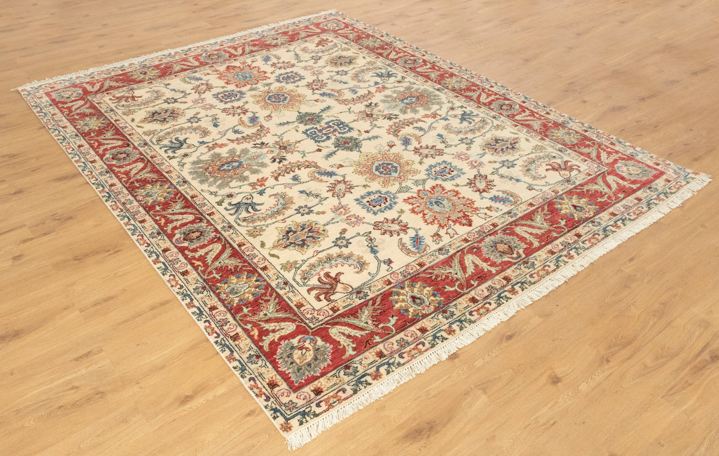 8x10 Modern Serapi Beige Rust Classic Persian Style Soft Wool Rug | Shritija Rugs | Order Rug Online
